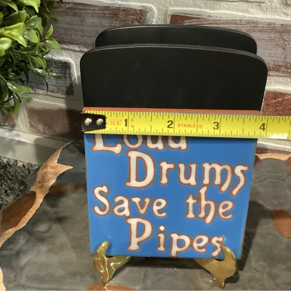 Vintage Red Italian Bisque Tile - Hand Painted - Kiln Fired - Unique - USA Made - Picture 5 of 6